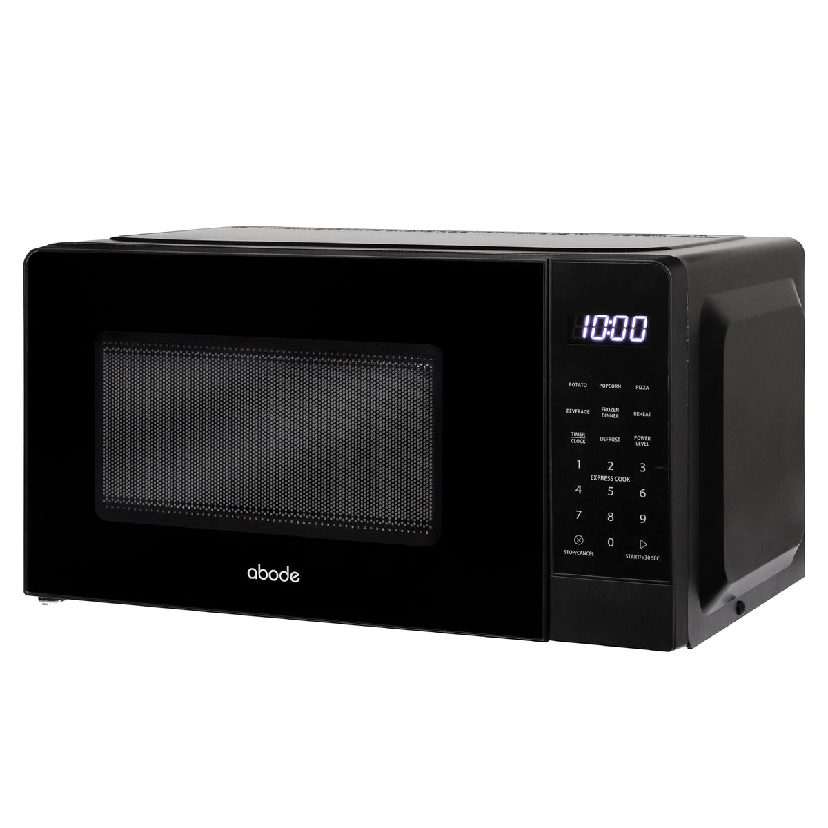 Abode Touch Control Microwave 20 Litre Black Digital 700W with Clock & Timer, 5 Auto Cook Settings & Defrost, 10 Power Levels AMT2012B (Touch Control, Silver)