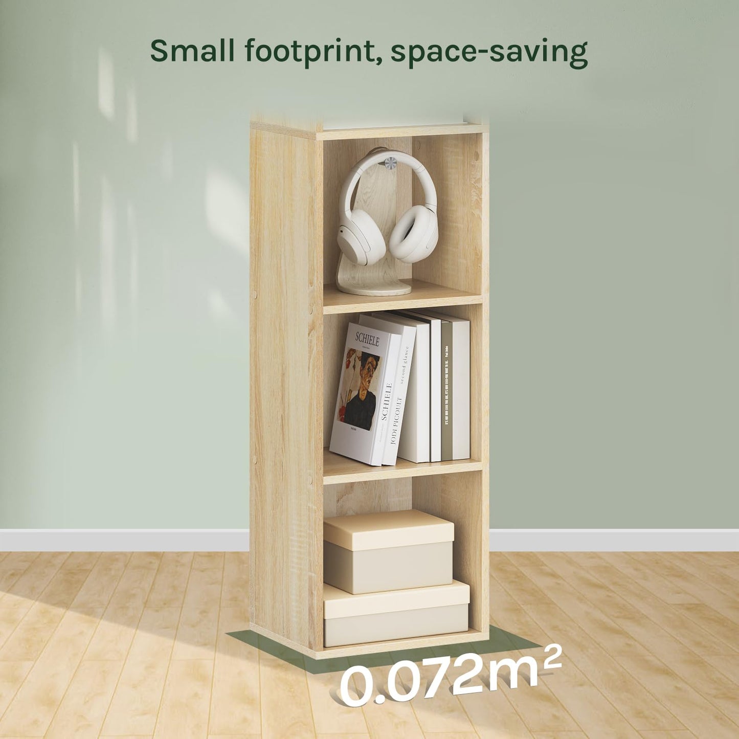 WOLTU Bookcase, White Book Shelf 6 Storage Cubes Unit, Tall Freestanding Bookcases for Living Room,Bedroom