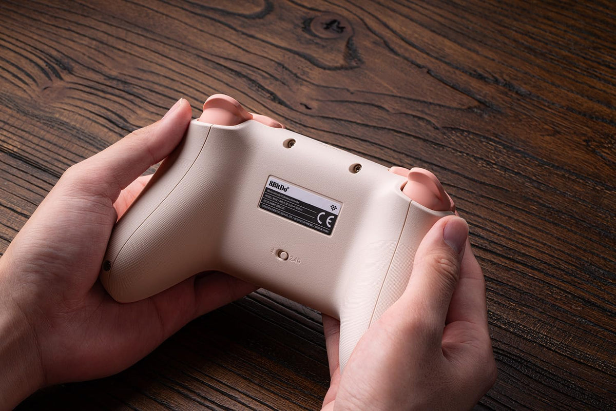 8Bitdo Ultimate 2C Wireless Controller for Windows PC and Android, with 1000Hz Polling Rate, Hall Effect Joysticks and Hall Triggers, and Remappable L4/R4 Bumpers (Peach)