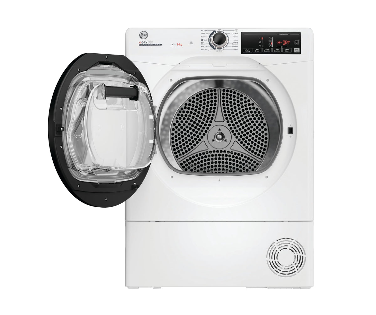 Hoover H-DRY 350 Condenser Tumble Dryer, 9kg, White, B Class
