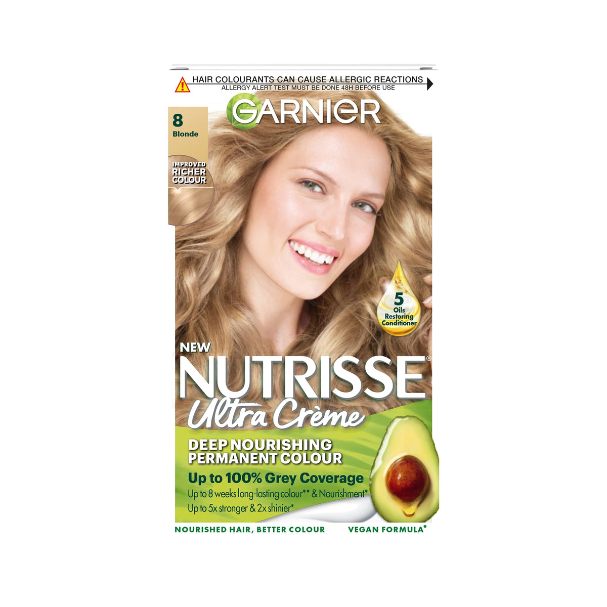Garnier Nutrisse Ultra Color Permanent Hair Dye, 4.15 Iced Coffee Brown