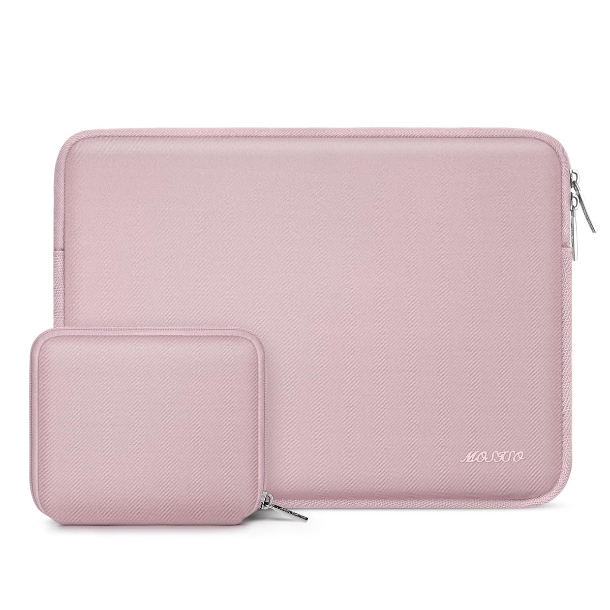 MOSISO 13 inch Laptop Case Neoprene Sleeve with Small Bag,Dusty Rose