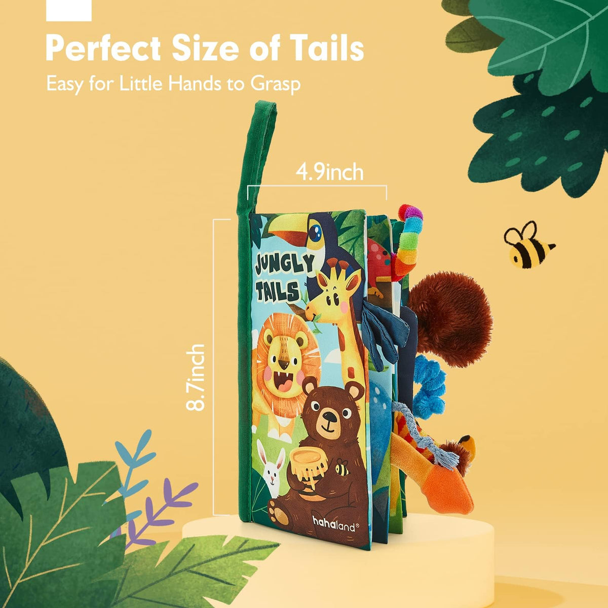 hahaland Baby Books 0-6 Months Infant Tummy Time Toys High Contrast