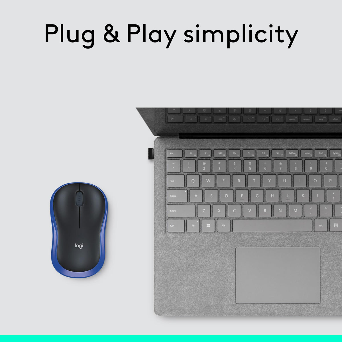 Logitech M185 Wireless Mouse, 2.4GHz with USB Mini Receiver