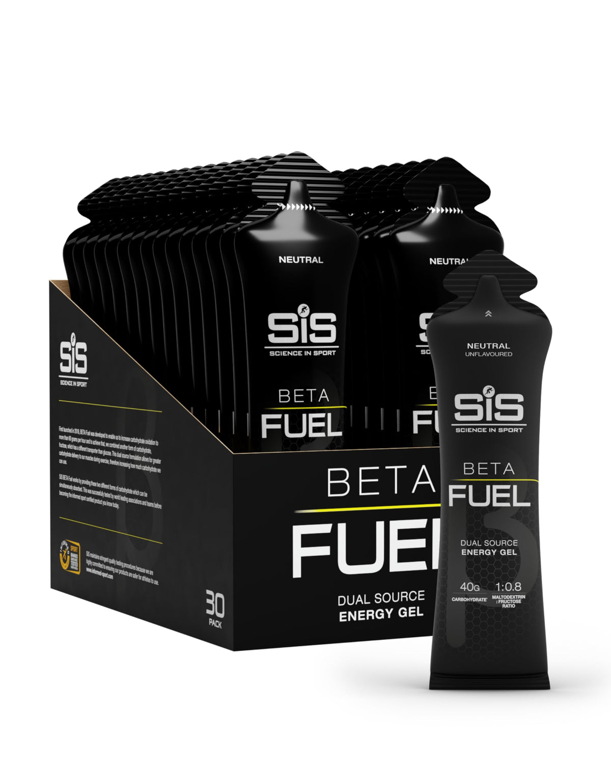 Science in Sport BETA Fuel Gels, Strawberry & Lime, 6 x 60ml