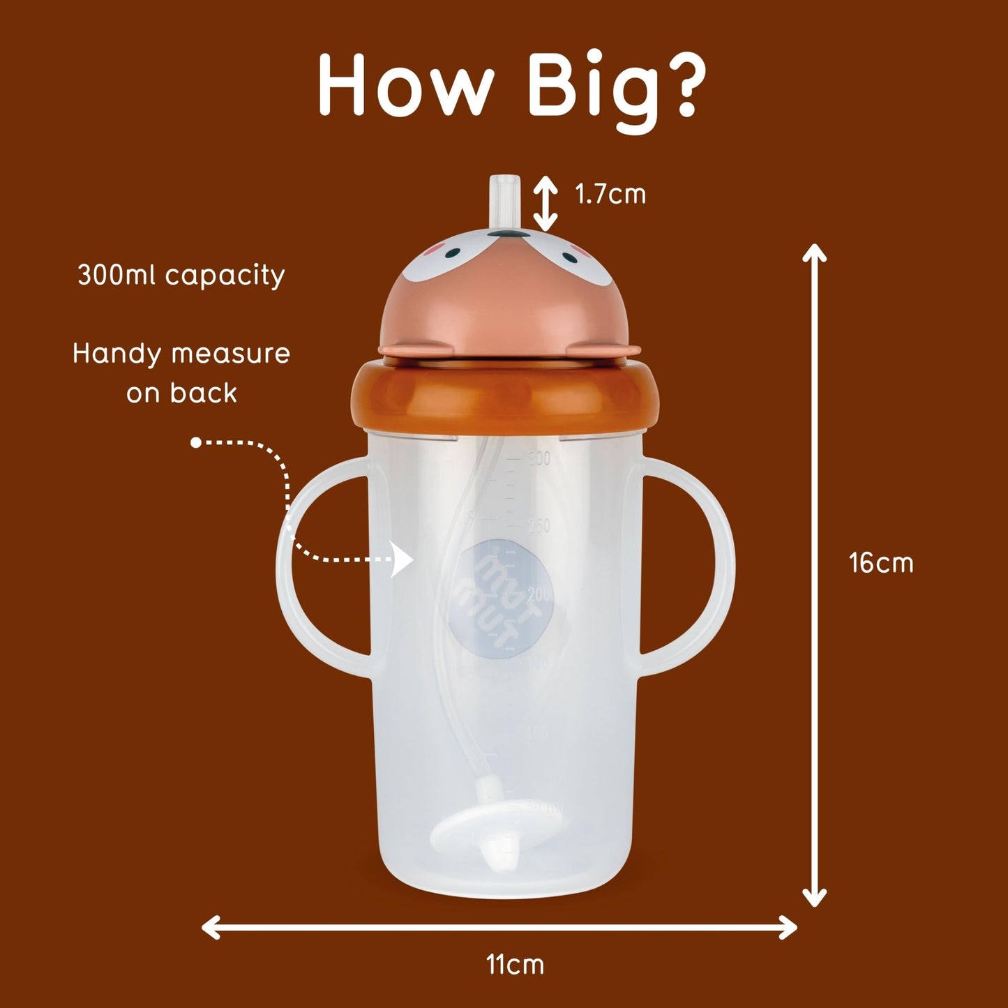 TUM TUM Tippy Up Free Flow Sippy Cup (No Valve), Sippy Cup for Toddlers, 200ml, BPA Free (Betsy Bear S3)