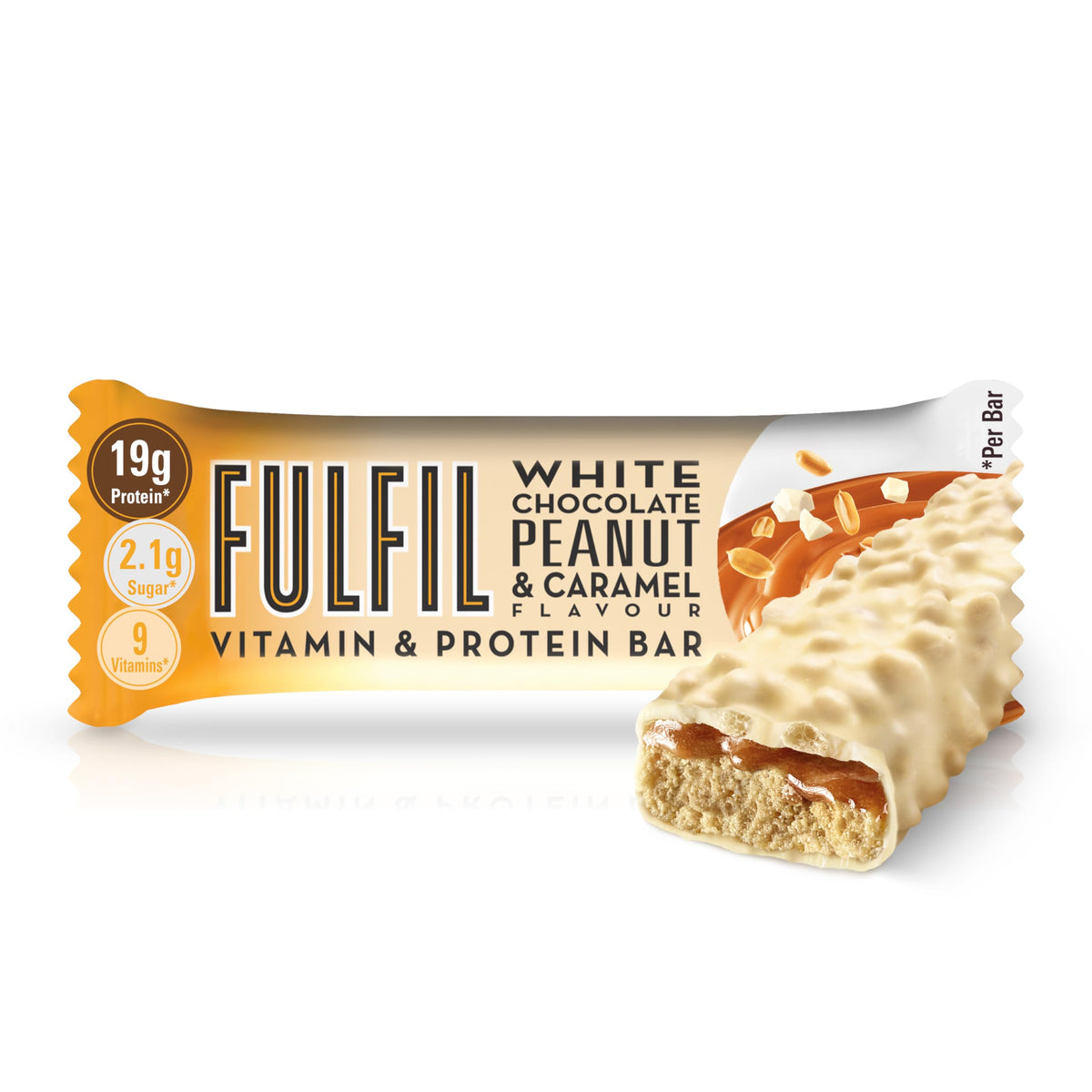 FULFIL Vitamin and Protein Bars, Chocolate Salted Caramel Flavour, 15 x 55g