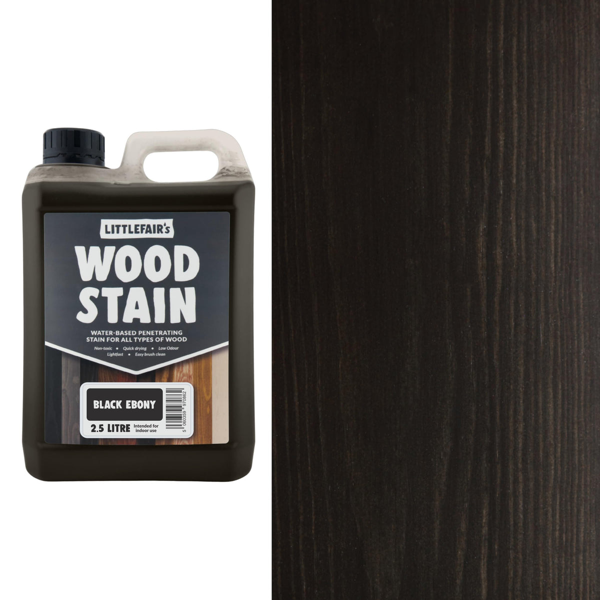 Littlefair's Wood Stain Water-Based - (Very Red Mahogany) – Non-Toxic, Eco-Friendly & Quick Drying - Easy-to-Apply, Concentrated Formula for All Wood Types – 15ml Tester Pot