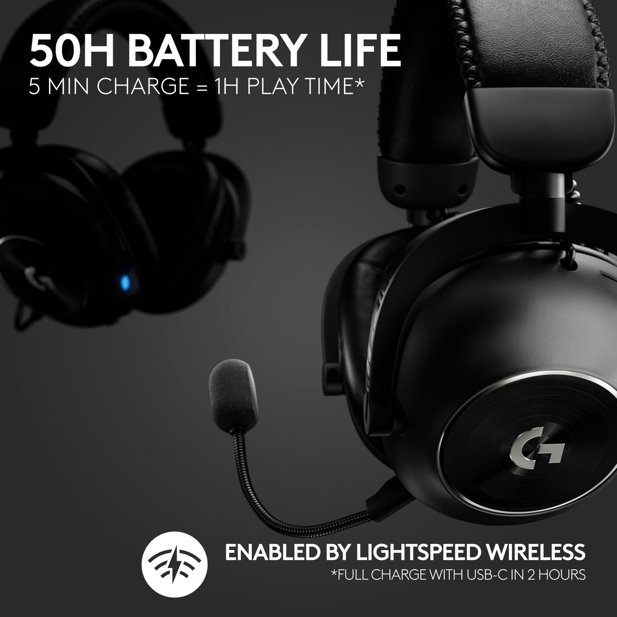 Logitech G PRO X 2 LIGHTSPEED Wireless Gaming Headset (Black)
