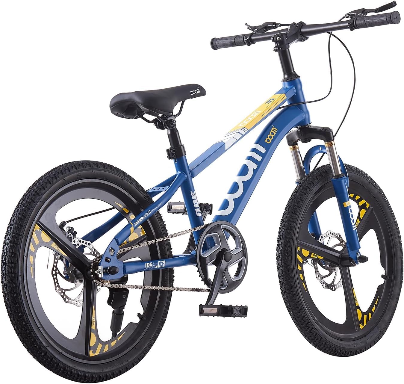 BSTSEL Kids Bike 18" 20" 22" 24" Inch Youth Bike Shock Absorber Bike,12.25-Inch Frame,V-Brakes,Suitable for 9-14 Year Old Boys and Girls Mountain Bikes Pink Blue Bicycle