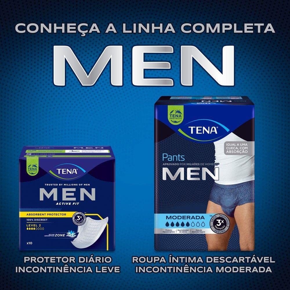 TENA Men Protective Underwear, Large, Level 4 for Heavy Bladder Weakness x 40