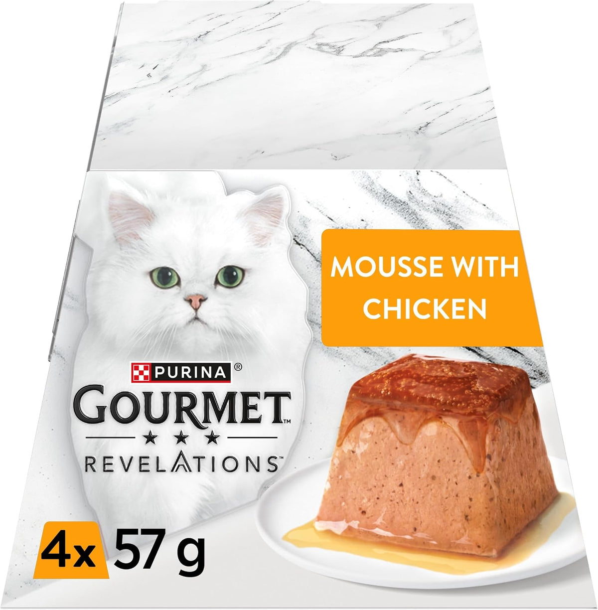 GOURMET Revelations Mousse Chicken Wet Cat Food 4x57g (Pack of 6)