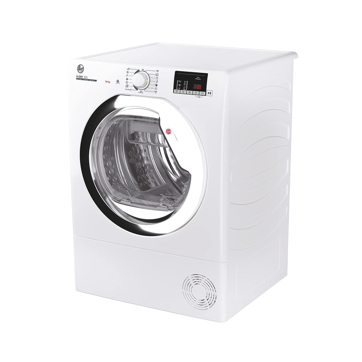 Hoover HLEC8LGB-80 Freestanding Condenser Tumble Dryer, Sensor Dry, 8 kg Load, Black