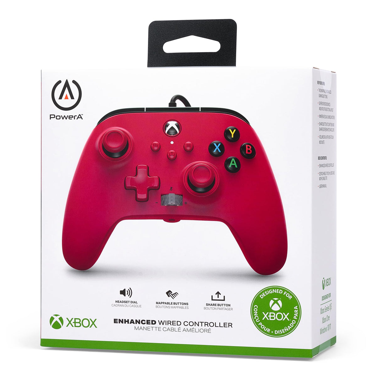 PowerA Enhanced Wired Controller for Xbox Series X|S, Wired Video Game Controller, Gamepad for Xbox X and S, Officially Licenced by Xbox, 2 Years Manufacturer Warranty - Purple Hex