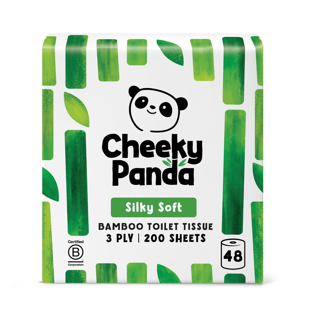 The Cheeky Panda Bamboo Toilet Paper – 9 Rolls of Toilet Paper | Plastic Free Packaging and Sustainable Toilet Tissue | 100% Compostable