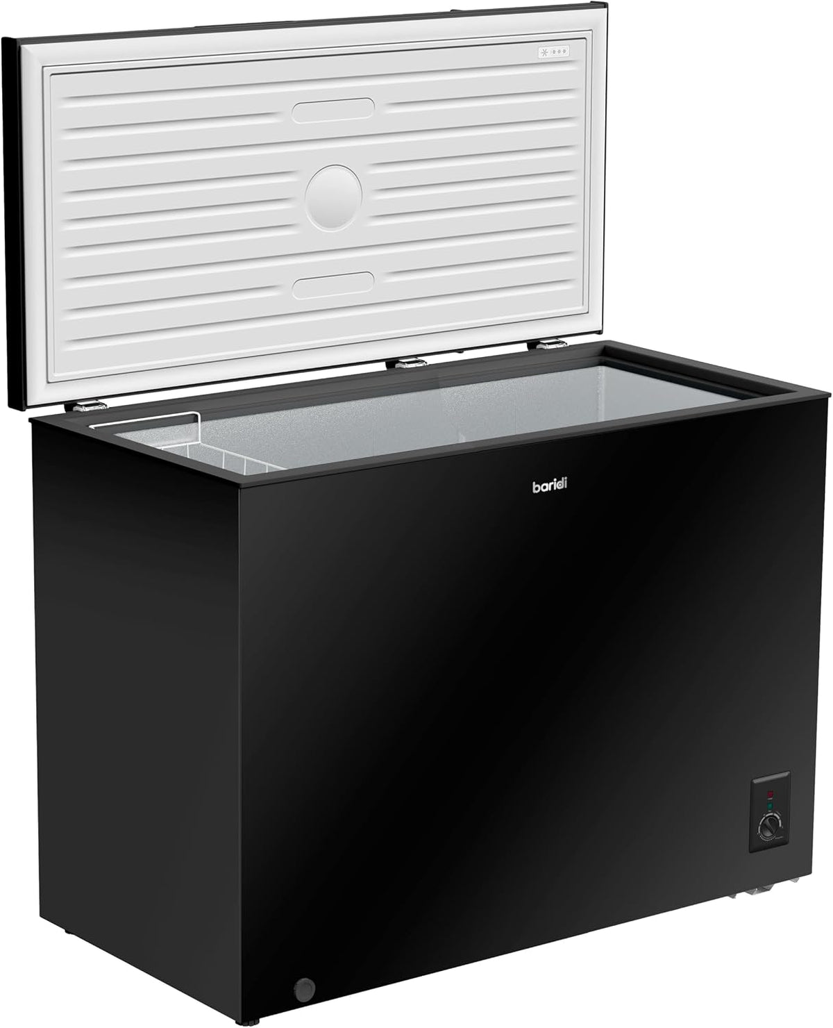 Baridi 299L Freestanding Chest Freezer with Adjustable Thermostat, Black - DH261