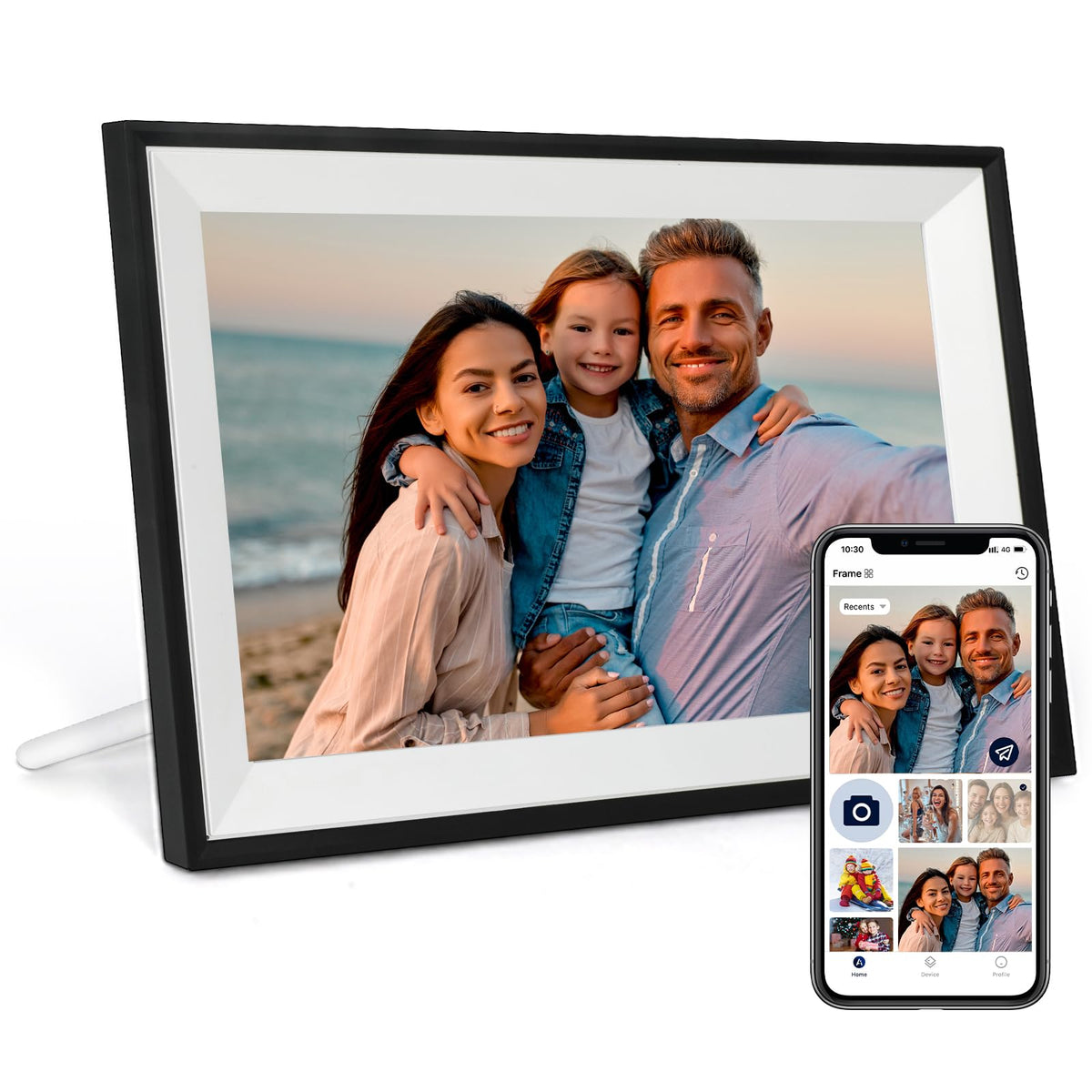 AiMOR Digital Photo Frame 10.1 Inch Large Digital Picture Frame with 1280X800 IPS Full HD Touch Screen, humblestead 32 GB WiFi Smart Frame Share Photos and Videos Instantly from Anywhere via AiMOR
