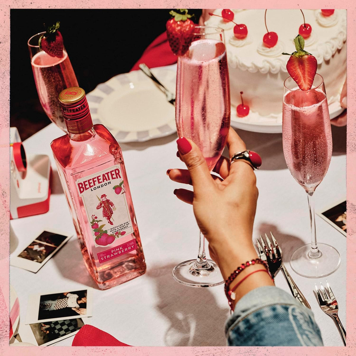 Beefeater Pink Strawberry Flavoured Gin, 37.5% ABV, 70 cl