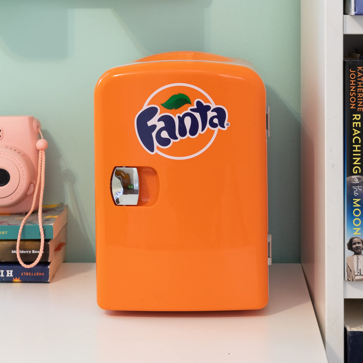 Coca Cola Polar Mini Fridge - Refrigerator for Bedroom Skincare Office, Portable Table Top Beverage Cooler, 12V DC/220V AC Refrigerador For Drinks, Soda, Wine, Use In Car, Dorm, Patio, 6 Can
