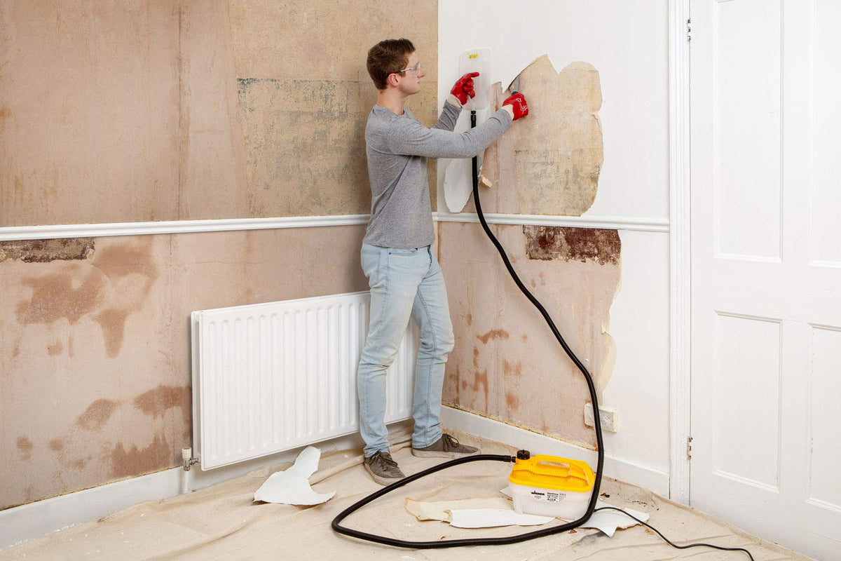 WAGNER Steam Wallpaper Stripper SteamForce, 4 L Capacity, Steaming Time Max. 70 Min, 3,7 M Hose, 2.000 W, 230 V