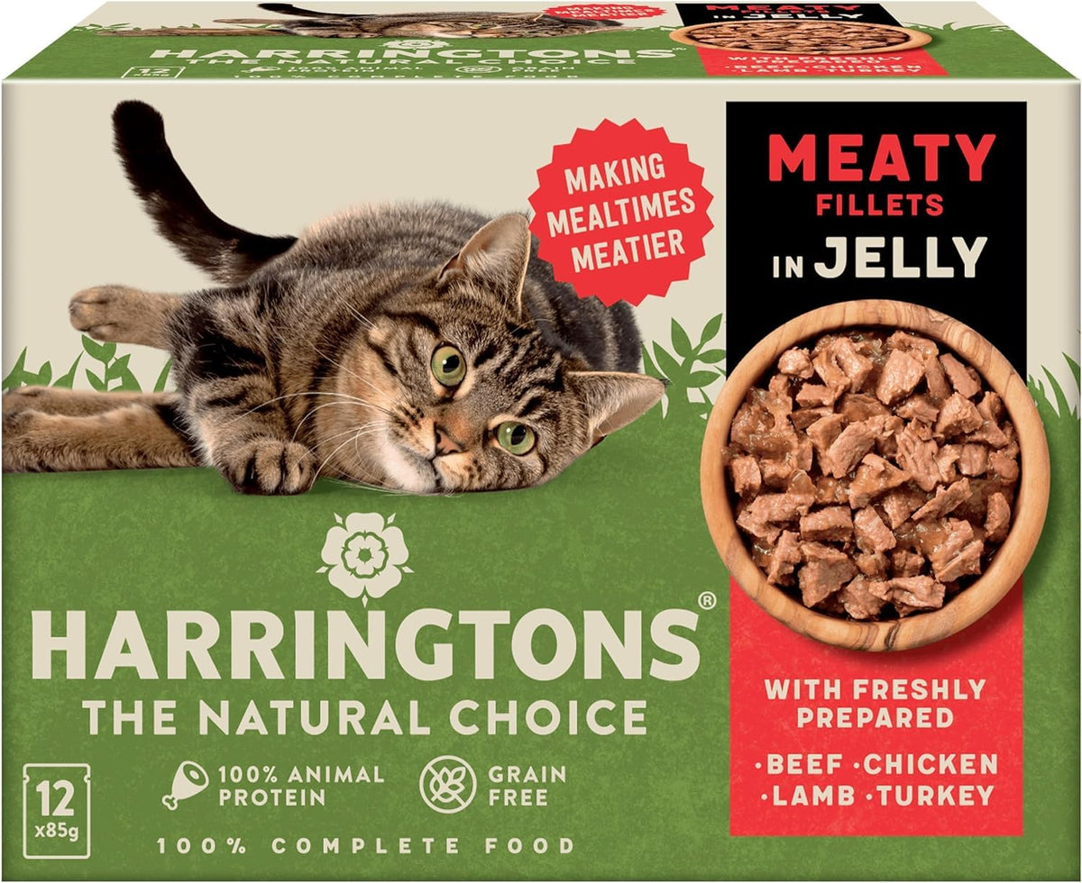 Harringtons Complete Wet Adult Cat Food Pouch Mixed in Jelly Pack 40x85g