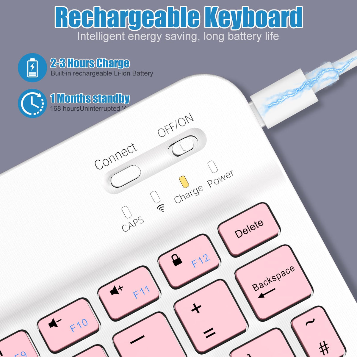 NOOX Bluetooth Keyboard for iPad, Galaxy Tablets, SmartPhones
