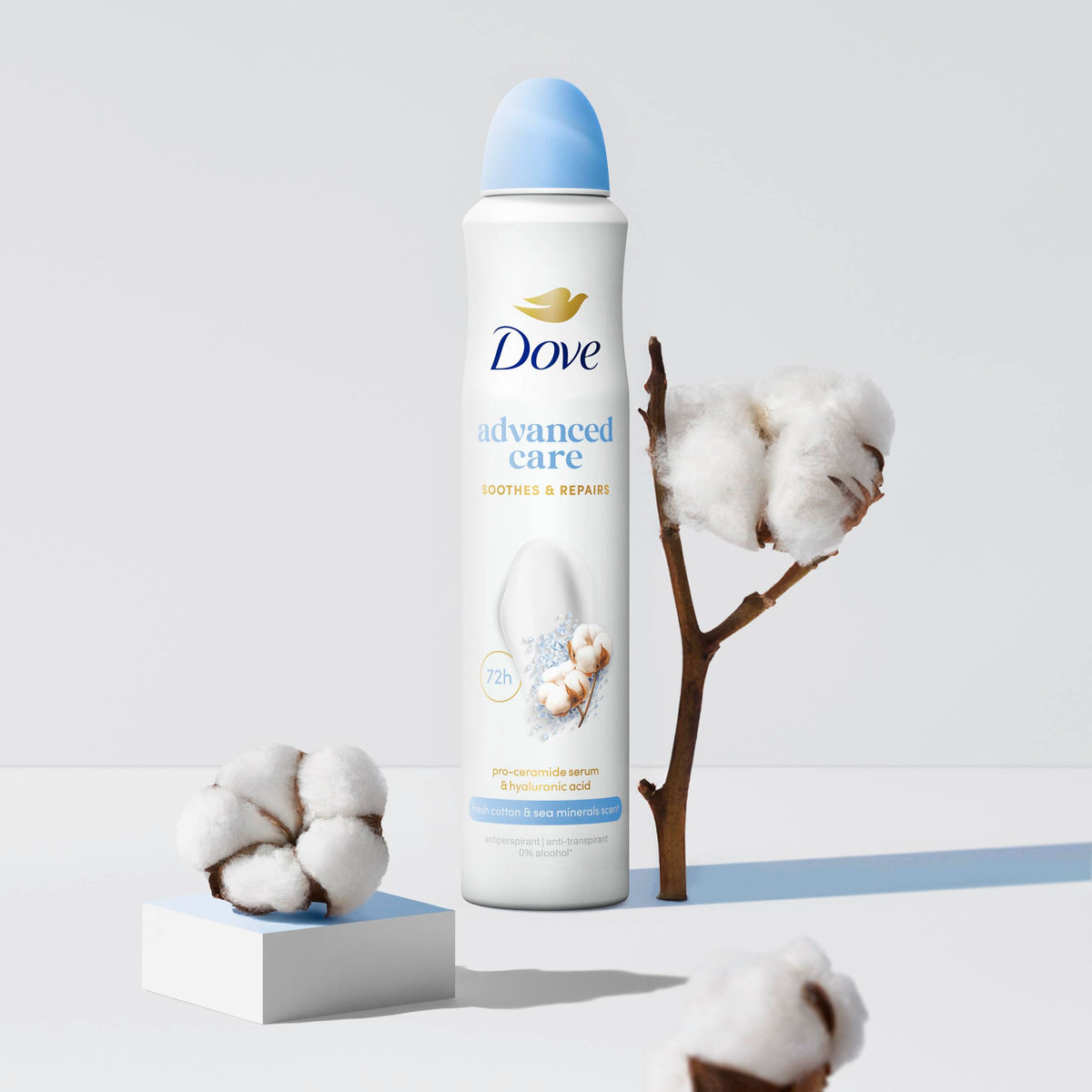 Dove Advanced Care Original Anti-perspirant Deodorant Spray with Triple Moisturising technology aerosol for 72 hours of protection 100 ml