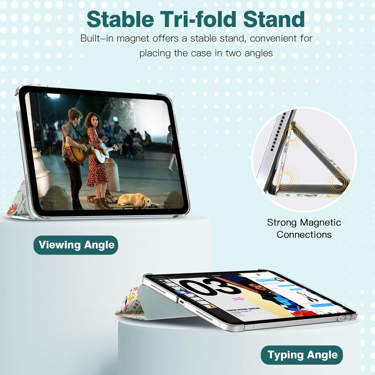TiMOVO Case for iPad A16 11th Gen 11"/10th Gen 10.9", Abyss Blue