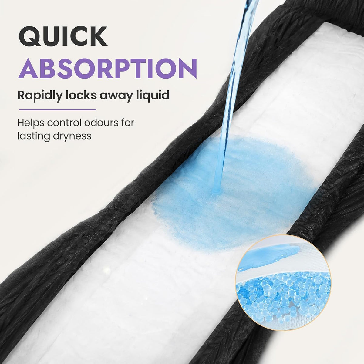 MOLLIS Disposable Period Pants Heavy Flow, Postpartum Underwear L/XL 8 Ct