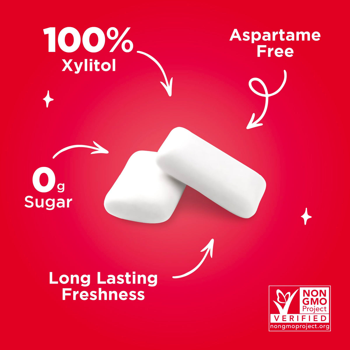 PUR Gum, Spearmint, Xylitol Gum, No Artificial flavour, 55 Count