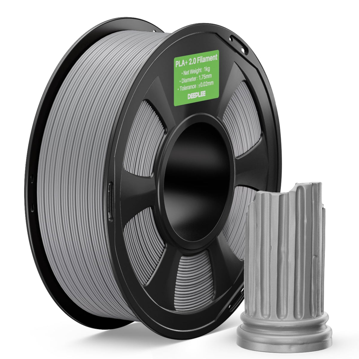 DEEPLEE PLA Plus 1.75mm Filament Beige/Brown 2KG Bundle