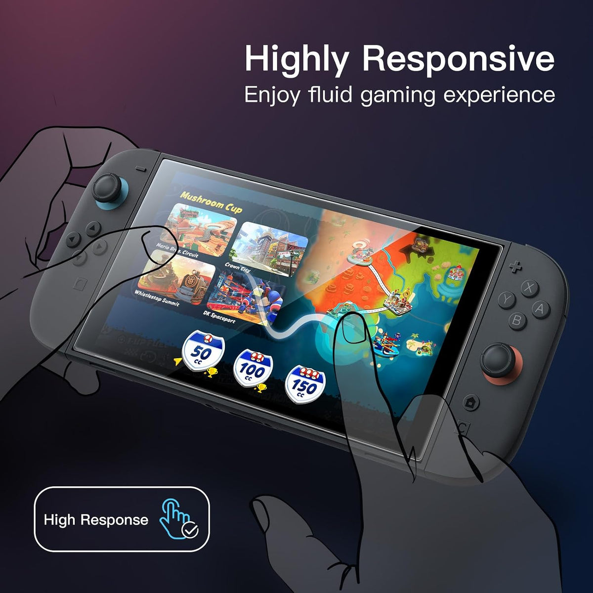 JETech Screen Protector for Nintendo Switch 2, 2-Pack