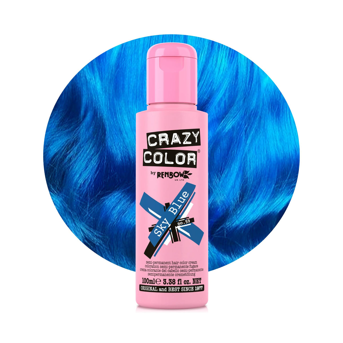 Crazy Color Cyclamen Pink Hair Dye 100ml
