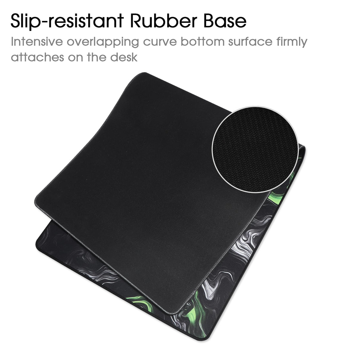 Gaming Mouse Mat/Large Mouse Pad 900 x 400 x 3mm / XXL mouse pad/large size | improved precision and speed | rubber base for stable grip on smooth surfaces | non-slip (90x40 Black)