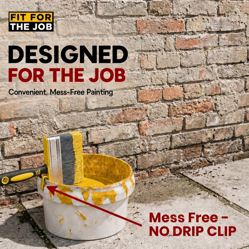 Fit For The Job Block Brush 4 inch Large Capacity for Emulsion