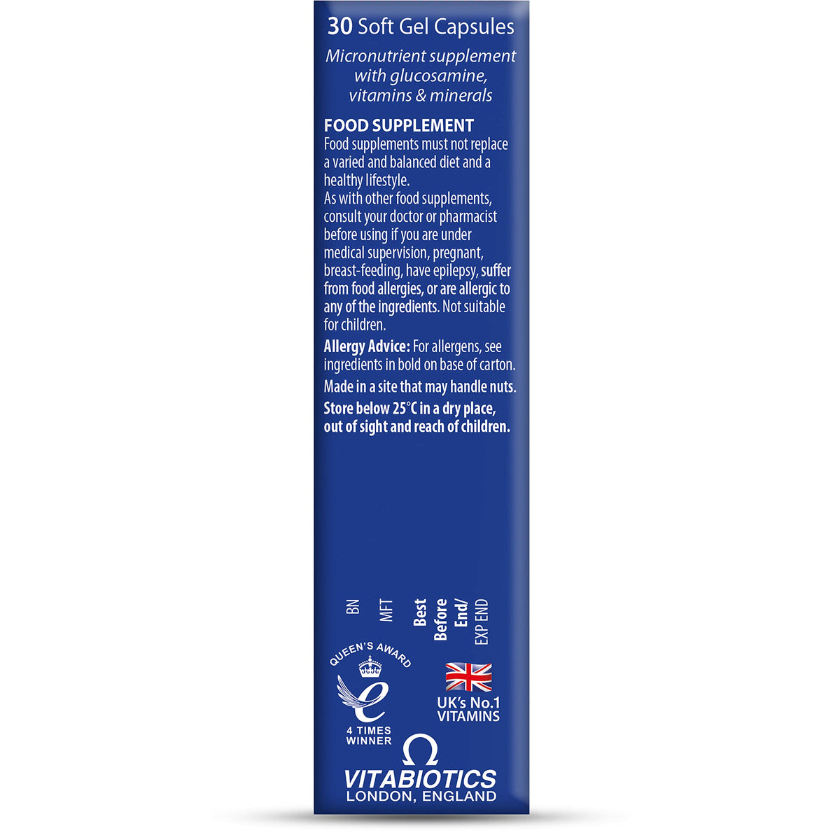 Jointace Collagen - Advanced Joints & Cartilage Support - Includes Collagen, Glucosamine & Chondroitin & Ginger