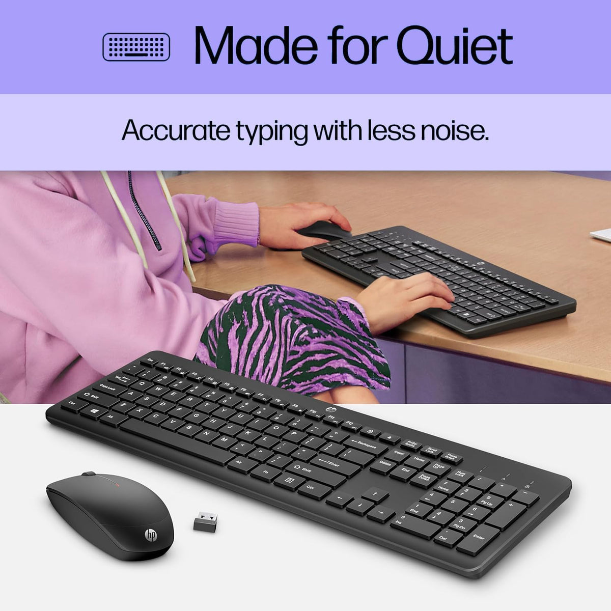 HP Home Office Bundle, 230 Wireless Mouse and Keyboard, 320 FHD USBA Webcam