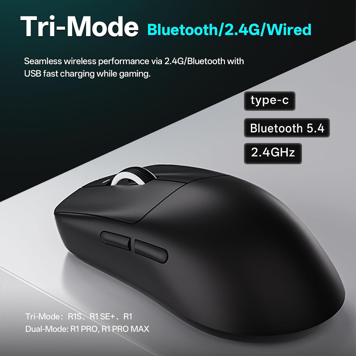 ATK VXE R1 Pro Wireless Gaming Mouse - Black