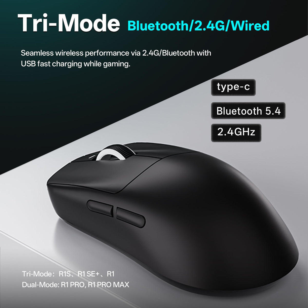 ATK VXE R1 Pro Wireless Gaming Mouse - Black
