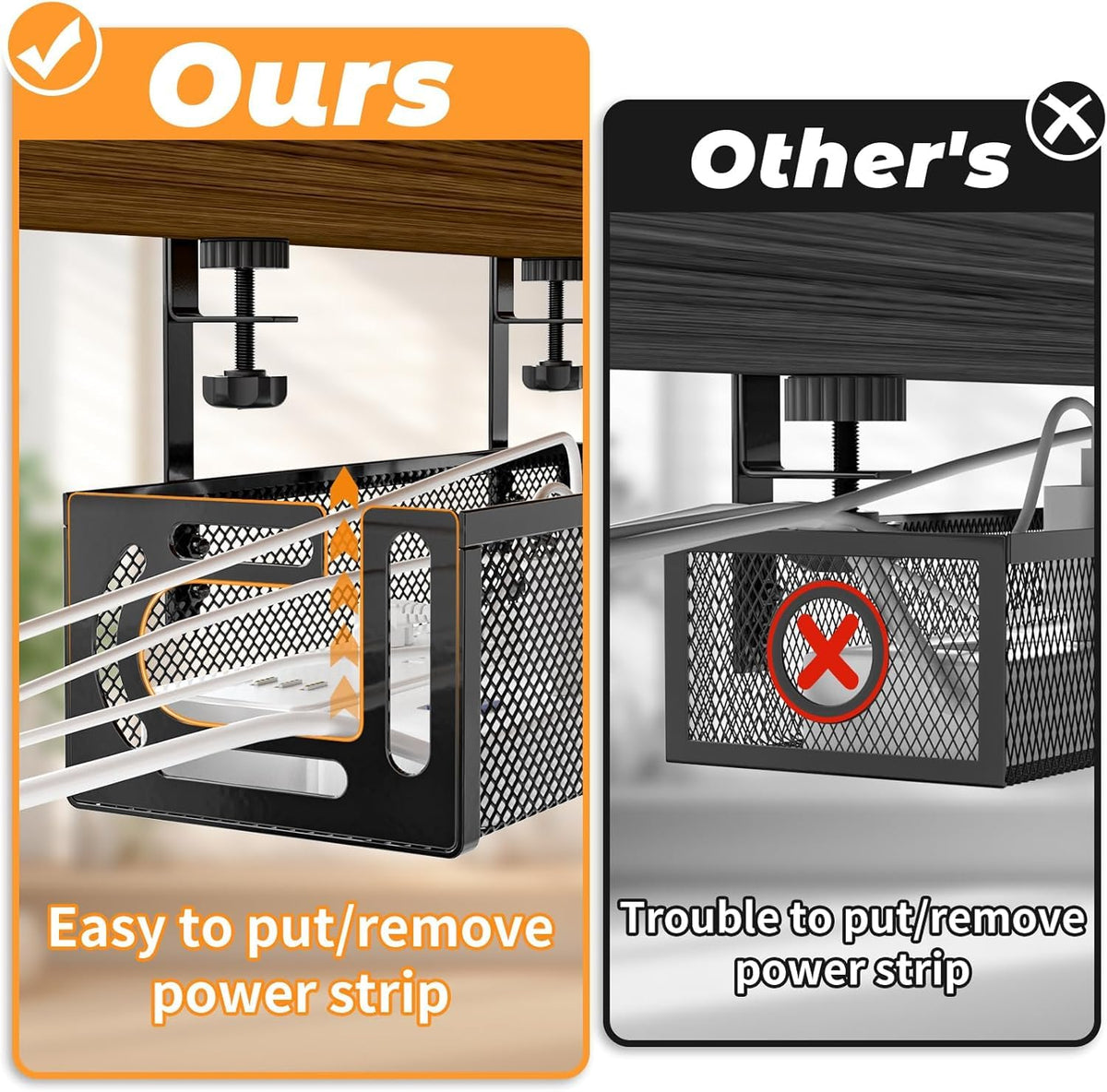 Cable Management, Under Desk Cable Management, Desk Cable Tidy