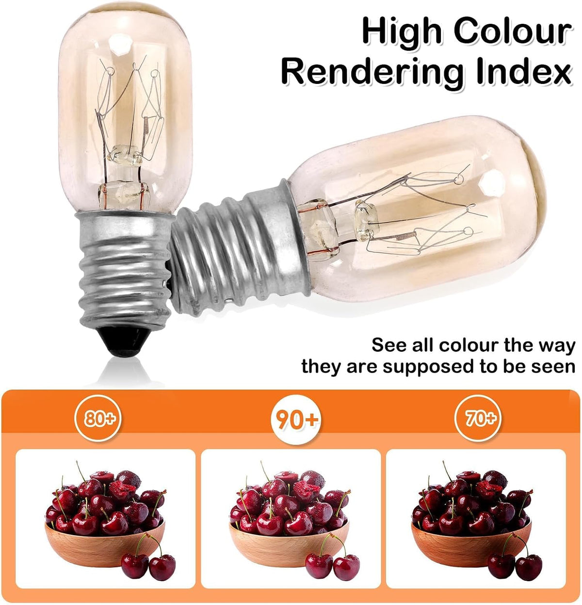 Goerpn 15W E14 Salt Lamp Bulbs, Small Screw Scentsy Light Bulb