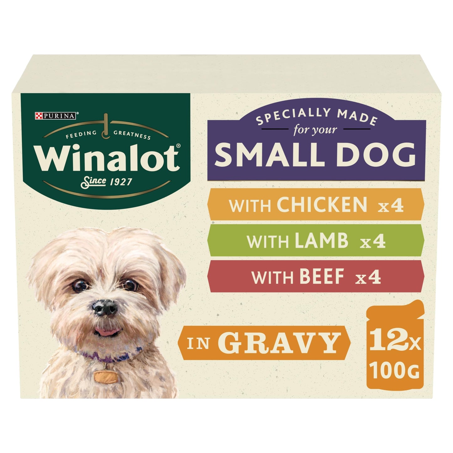 WINALOT Sunday Dinner Mixed in Gravy Wet Dog Food Pouches 40x100g