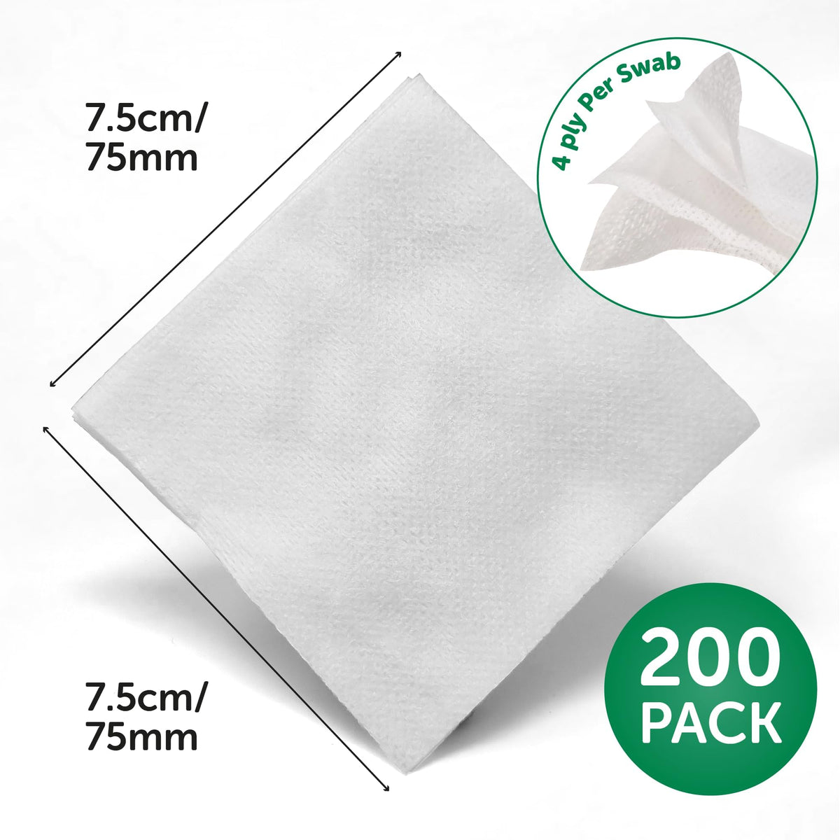 JFA Medical Premium Non-Woven Gauze Swabs 10cm x 10cm - Pack of 100