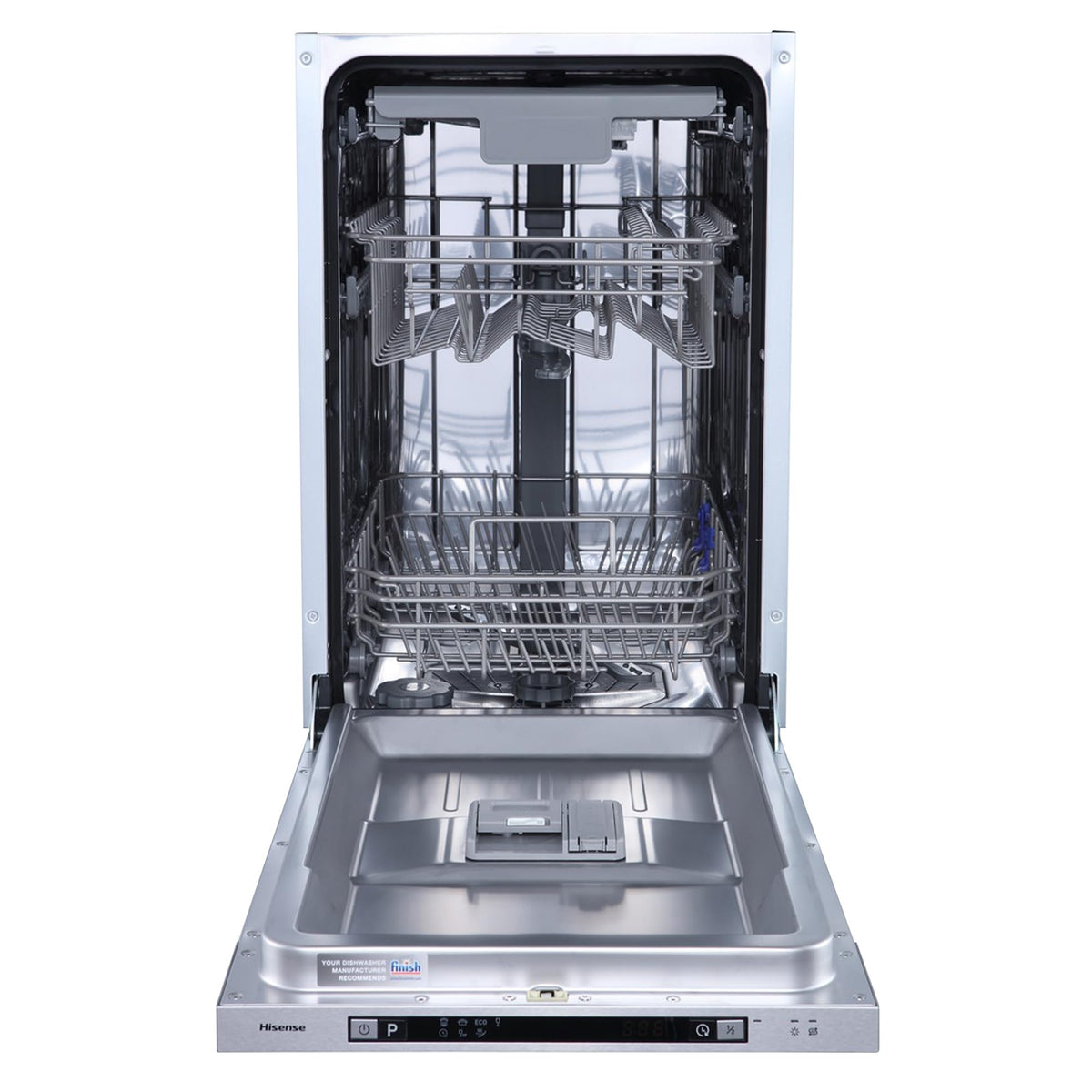 Hisense Fully Integrated Standard Dishwasher - Silver with Fixed Door Fixing Kit HV623D15UK - D Rated