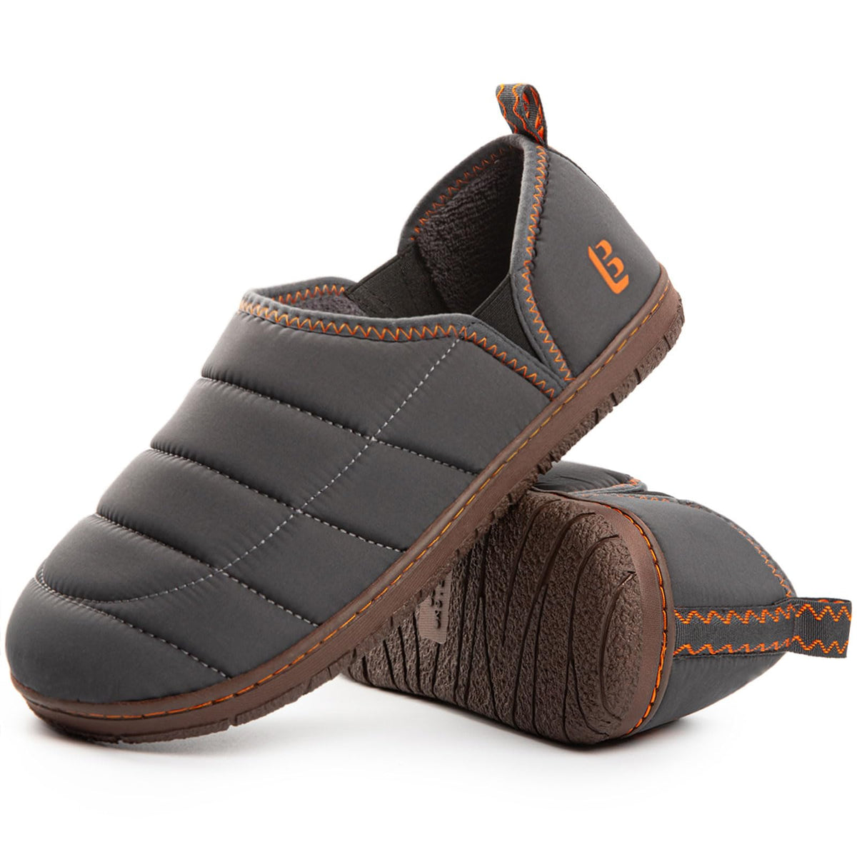 LongBay Mens Indoor Outdoor Slippers Memory Foam House Camping Shoes Gift