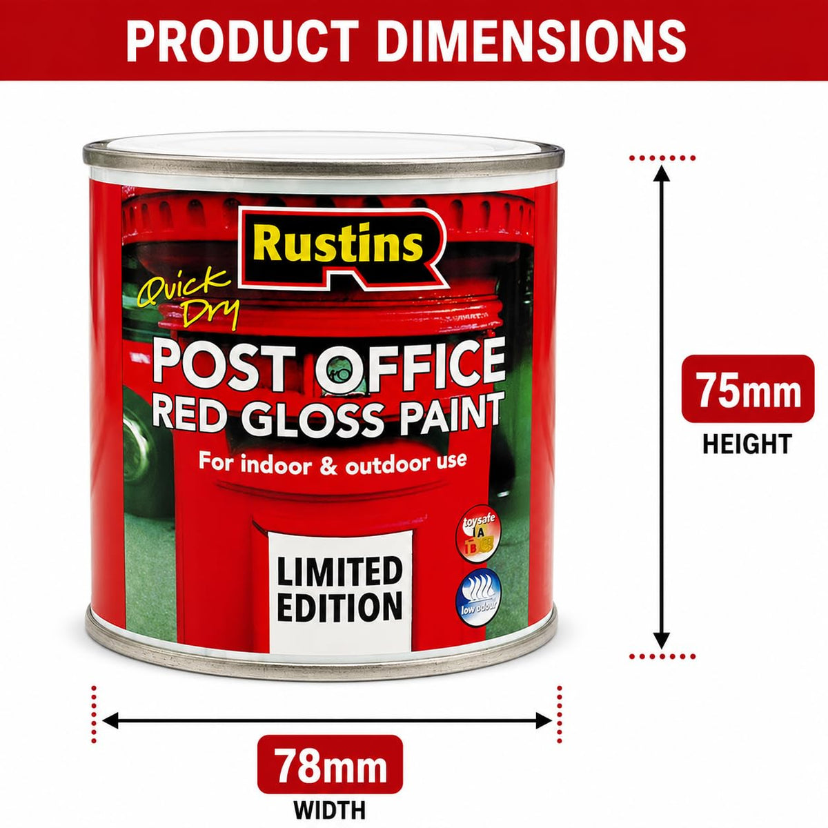RUSTINS Small Job Satin Paint Chocolate 250ml