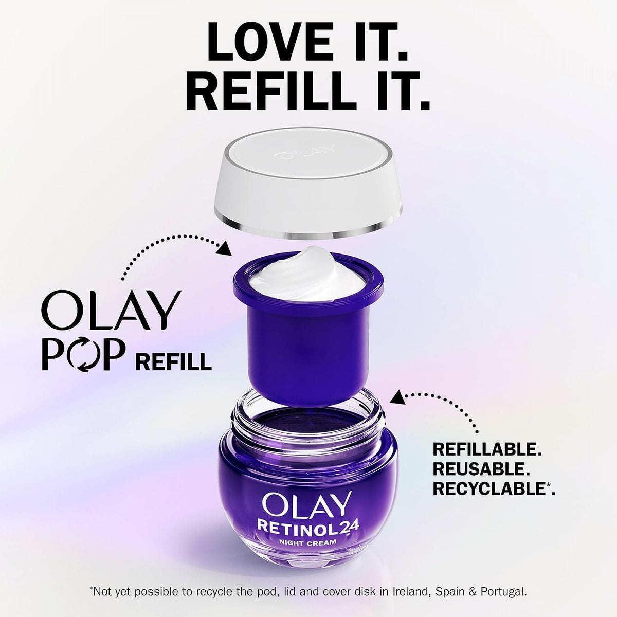 Olay Retinol 24 Night Cream Face Moisturiser, 50ml