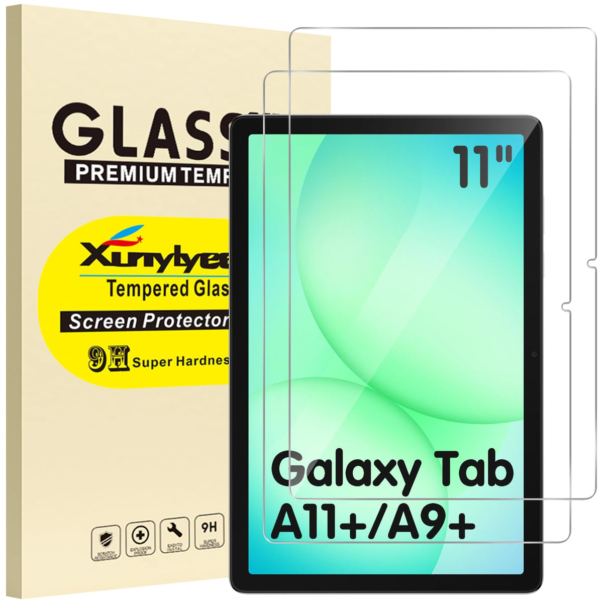 XunyLyee 3 Pack Screen Protector for Samsung Galaxy Tab S10 Lite/ S10 FE