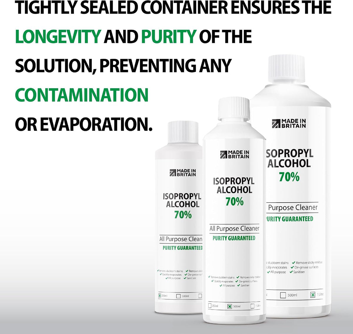 ChemLab - 70% Isopropanol Isopropyl All-Purpose Rubbing Alcohol | Disinfectant, Household Cleaner and Degreaser - Suitable for Electronics, Glass, Removing Grease and Glue 1 Litre