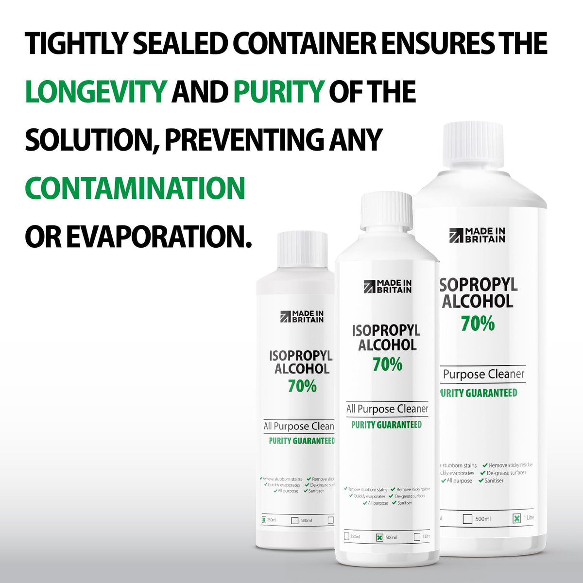 ChemLab - 70% Isopropanol Isopropyl All-Purpose Rubbing Alcohol | Disinfectant, Household Cleaner and Degreaser - Suitable for Electronics, Glass, Removing Grease and Glue 1 Litre